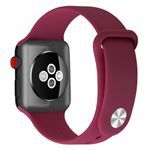 Apple Watch (49/45/44/42mm) Silikon Armband - Snap Series - hot pink