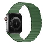 Apple Watch (42/41/40/38mm) Magnetisches Silikon Armband - Dual Color Series - grün