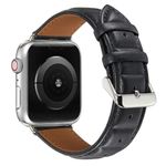 Apple Watch (42/41/40/38mm) Echtleder Armband - Genuine Series - schwarz