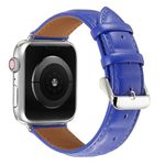 Apple Watch (42/41/40/38mm) Echtleder Armband - Genuine Series - blau