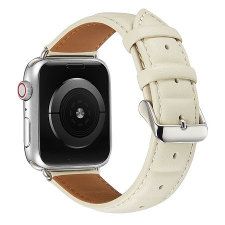 Apple Watch (41/40/38mm) Echtleder Armband - Genuine Series - beige