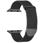 Apple Watch (49/46/45/44/42mm) Metall Armband - Milanese Series - schwarz