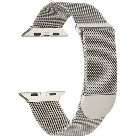 Apple Watch (49/45/44/42mm) Metall Armband - Milanese Series - grau