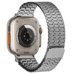 Apple Watch (49/45/44/42mm) Edelstahl Armband - Stainless Steel Series - titan