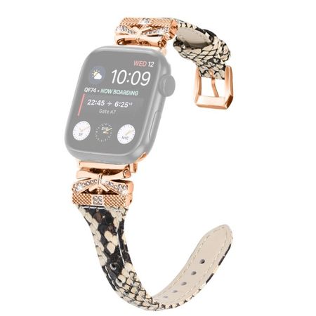 Apple Watch (49/45/44/42mm) Leder Armband - Ladies Series - snake
