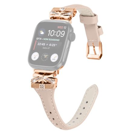 Apple Watch (41/40/38mm) Leder Armband - Ladies Series - beige