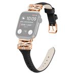 Apple Watch (41/40/38mm) Leder Armband - Ladies Series - schwarz