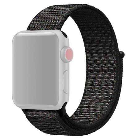 Apple Watch (49/46/45/44/42mm) Nylon Armband - Sport Series - schwarz