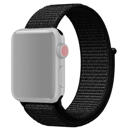 Apple Watch (49/45/44/42mm) Nylon Armband - Sport Series - all black