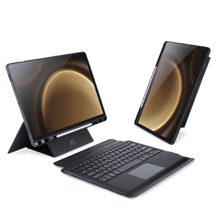 Dux Ducis - Samsung Galaxy Tab S9 FE+ (X610/X616B) Tastatur Hülle - Keyboard Case - DK Series - schwarz