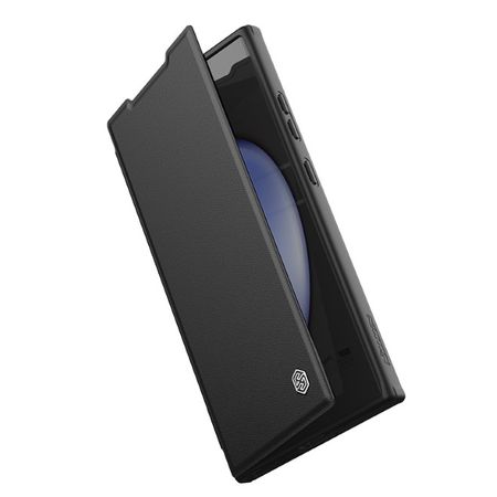 Nillkin - Samsung Galaxy S24 Hülle - Leder Book Case - Qin Prop Plain Series - schwarz