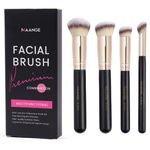 Maange - Schminkpinsel 4-teiliges Set - Make-Up Pinsel - Facial Brush - schwarz/gold