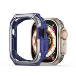 Dux Ducis - Apple Watch (49mm) Silikon und PC Hülle - Tamo Series - transparent/blau