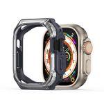 Dux Ducis - Apple Watch (49mm) Silikon und PC Hülle - Tamo Series - transparent/dunkelblau