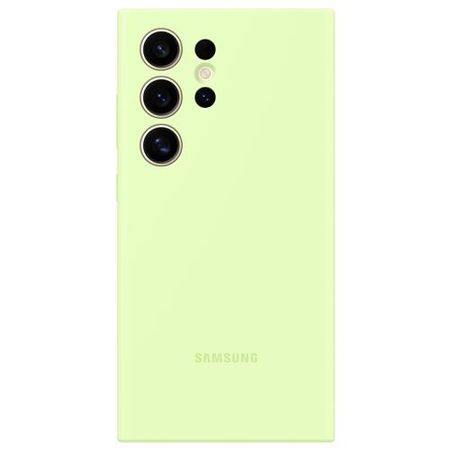 Samsung - Original Galaxy S24 Ultra Hülle - Silikon Backcover - hellgrün