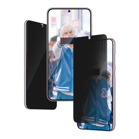 PanzerGlass - Samsung Galaxy S24+ Displayschutz aus gehärtetem Glas - Privacy Ultra Wide Fit (P7351) - transparent