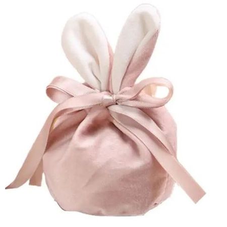 Geschenktaschen mit Hasenohren (4er-Set ) - Osterdeko - Baran Series - rosa