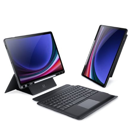 Retourenartikel - Dux Ducis - Samsung Galaxy Tab S9+ (X810/X816B) Tastatur Hülle - Keyboard Case - DK Series - schwarz