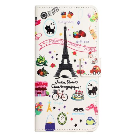 Samsung Galaxy A25 5G Handy Hülle - Leder Bookcover Image Series - Eiffelturm