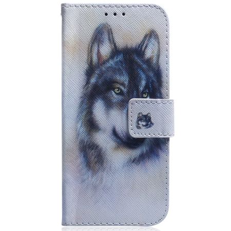 Samsung Galaxy A25 5G Handy Hülle - Leder Bookcover Image Series - Wolf