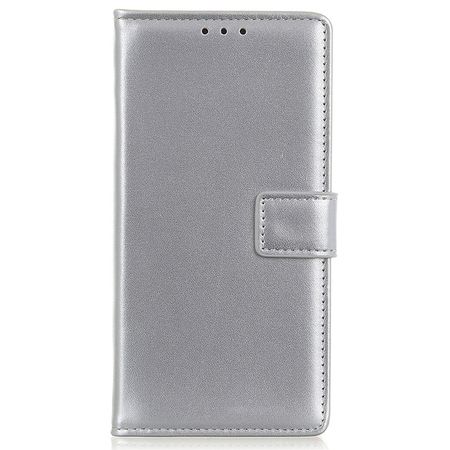 Samsung Galaxy A15 5G / 4G Handy Hülle - Classic II Leder Bookcover Series - silber