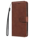 Oppo A58 4G Handy Hülle - Classic II Leder Bookcover Series - braun