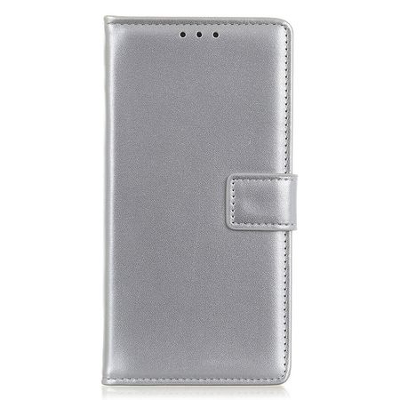 Samsung Galaxy A35 5G Handy Hülle - Classic II Leder Bookcover Series - silber