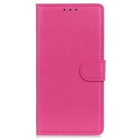 Samsung Galaxy Xcover7 Handy Hülle - Litchi Leder Bookcover Series - pink