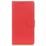 Samsung Galaxy Xcover7 Handy Hülle - Litchi Leder Bookcover Series - rot