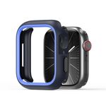 Dux Ducis - Apple Watch (44mm) Silikon und PC Hülle - Bamo Series - dunkelblau/blau