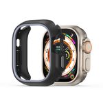 Dux Ducis - Apple Watch Ultra (49mm) Silikon und PC Hülle - Bamo Series - schwarz/grau