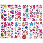 Sticker für Kinder (12er Set) - 120 selbstklebende 3D Sticker mit Motiv - Dress up Girl