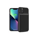 iPhone 14 Plus Akku Case (4500mAh) Schutzhülle - Max Charging Series - schwarz