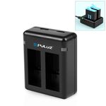 PULUZ - Dual USB Ladegerät für GoPro Hero12 Black / Hero11 Black / Hero10 Black / Hero9 Black Akkus - schwarz