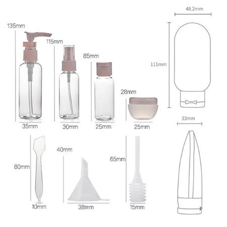 Zenarao Reiseflaschen Set – Auslaufsichere, Nachfüllbare Behälter Für Shampoo & Zahnpasta