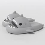 Hai Hausschuhe - Shark Slides - Sommer Pantolette flach - Unisex - Grösse 36/37 - Shark Cloud Series - grau