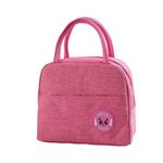 Picknick Kühltasche (23x13x19 cm) - Thermotasche - Isolierende Lunch-Box Tasche - Paris Series - pink