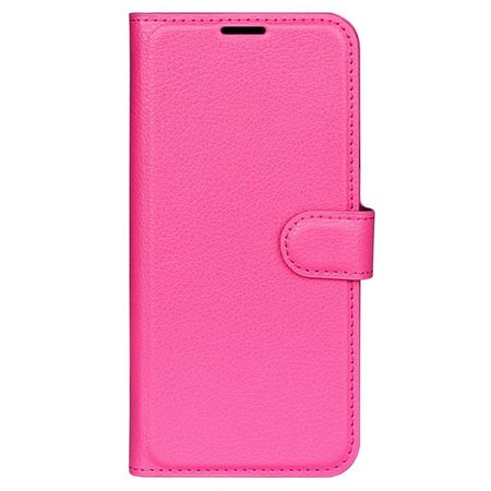 Xiaomi Redmi 13C / Poco C65 Handy Hülle - Litchi Leder Bookcover Series - pink