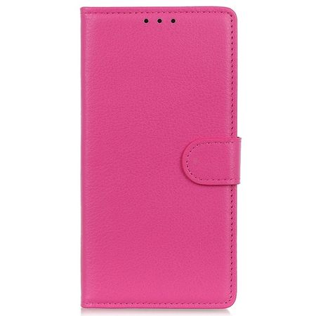 Xiaomi Poco X6 Pro 5G Handy Hülle - Litchi Leder Bookcover Series - pink