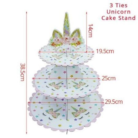 Cupcake-Ständer Mit 3 Etagen – Höhe 35,6 Cm, Pappe, Für Partys & Feiern