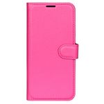 Huawei Pura 70 Ultra Handy Hülle - Litchi Leder Bookcover Series - rosa