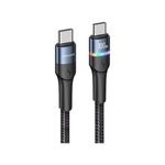 USAMS - USB Typ-C zu USB Typ-C Lade- und Datenkabel (1.20 m) - 100W - U76 Series - schwarz