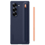 Samsung - Original Galaxy Z Fold6 Hülle - Slim S-Pen Hardcover - navy