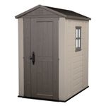 Keter - KST-Haus Factor 4x6 KK - 129.5 x 189 x 216.5 cm - taupe/beige