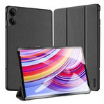 Dux Ducis - Xiaomi Redmi Pad Pro / 5G / Poco Pad 12.1 Hülle - Leder Smart Flip Case - Domo Series - schwarz