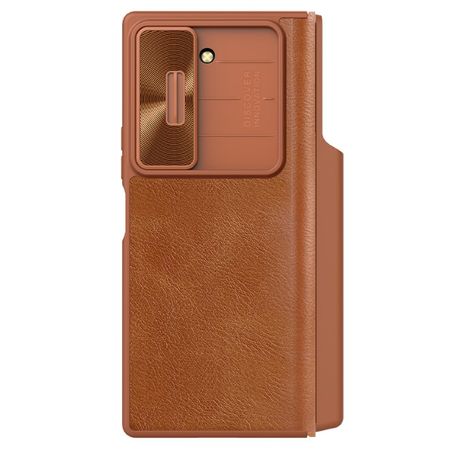 Nillkin - Samsung Galaxy Z Fold6 Hülle - Qin Pro Leather Case Series - braun