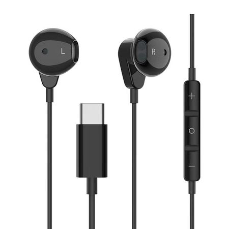 USB Typ-C Kopfhörer - 1.2m Kabellänge - IPX5 wasserdicht - schwarz