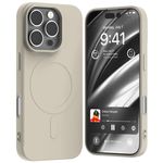 Goospery - iPhone 16 Hülle - Semi Silicone MagSafe Case Series - stone