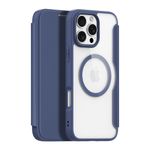 Dux Ducis - iPhone 16 Pro Max Hülle - Leder Bookcover mit Standfunktion - Skin X Pro Series - blau