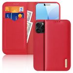 Dux Ducis - iPhone 16 Pro Hülle - Handy Leder Case - Hivo Series - rot